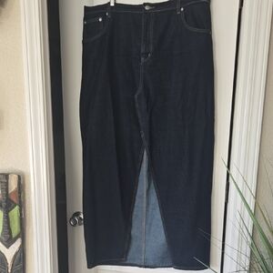 Fashion Nova Blue Denim Skirt